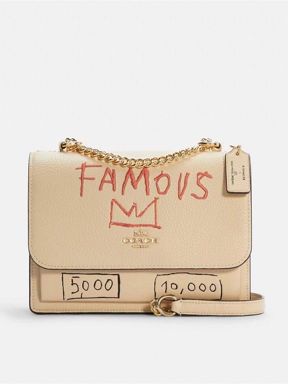 Coach X Jean-Michel Basquiat Klare Crossbody Bag C5653 Ivory